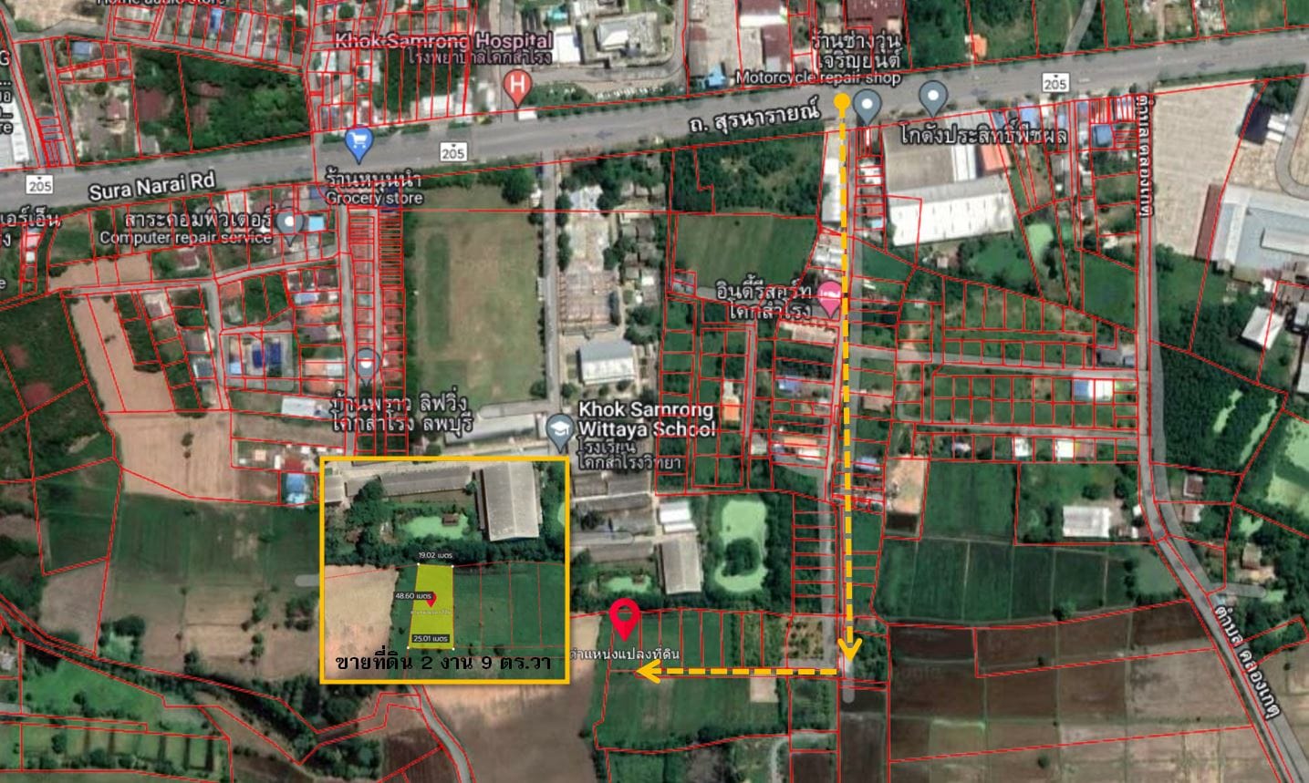ขายด่วน!!! ราคาต่อรองได้ ที่ดิน 2งาน 97 ตร.วา โฉนดครุฑแดง ติดโรงเรียนโคกสำโรงวิทยาลัย ต.คลองเกตุ จ.ลพบุรี